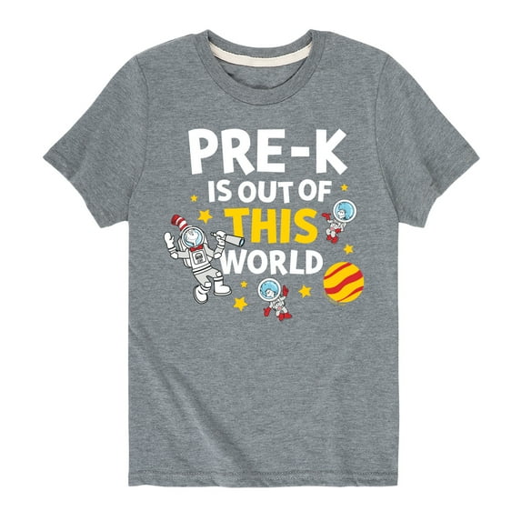 Dr. Seuss - Pre-K Out Of This World - Toddler And Youth Short Sleeve Graphic T-Shirt
