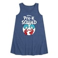 thumbnail image 1 of Dr. Seuss - Pre-K Squad - Back to School - Toddler and Youth Girls A-line Dress, 1 of 6