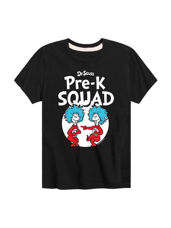 - Pre-K Squad Thing 1 and Thing 2 Boys' Short Sleeve Graphic T-Shirt