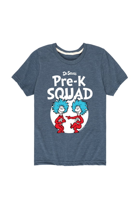 - Pre-K Squad - Thing 1 and Thing 2 - Toddler and Youth Short Sleeve Graphic T-Shirt