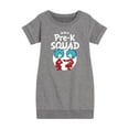 thumbnail image 1 of Dr. Seuss - Pre-K Squad - Toddler And Youth Girls Fleece Dress, 1 of 1