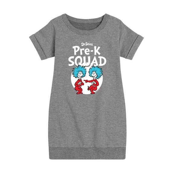 Dr. Seuss - Pre-K Squad - Toddler And Youth Girls Fleece Dress
