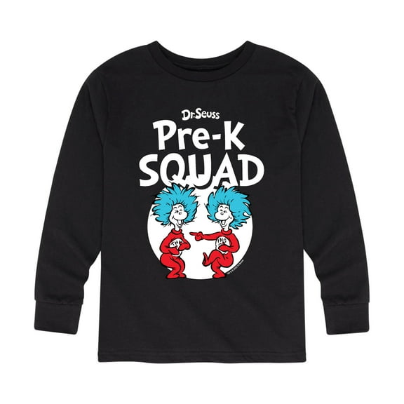 Dr. Seuss - Pre-K Squad - Toddler And Youth Long Sleeve Graphic T-Shirt