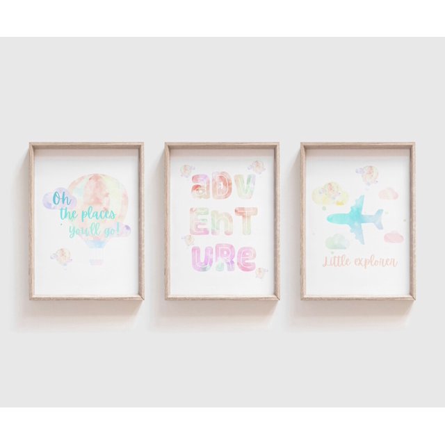 Dr Seuss Quotes Little Explorer Watercolor Nursery Art Quotes About