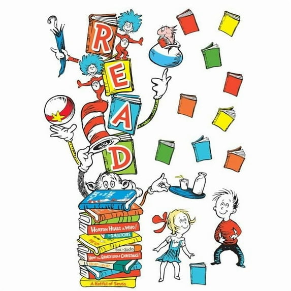 Dr Seuss Reading Door Decor Kit - Pack of 3