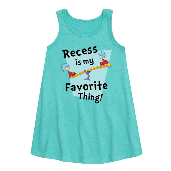 Dr. Seuss - Recess Is My Favorite Thing - Toddler And Youth Girls A-line Dress