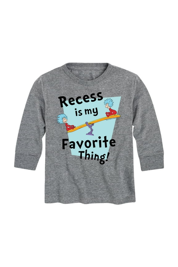 - Recess Is My Favorite Thing - Toddler And Youth Long Sleeve Graphic T-Shirt