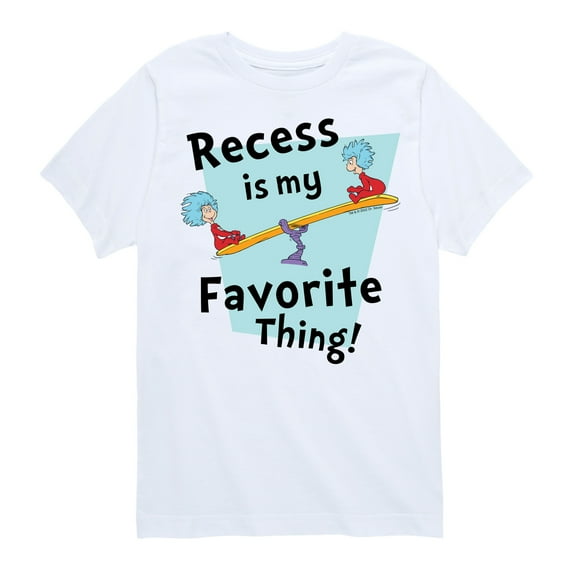 Dr. Seuss - Recess Is My Favorite Thing - Toddler And Youth Short Sleeve Graphic T-Shirt