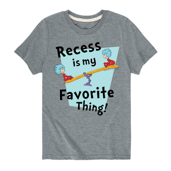 Dr. Seuss - Recess Is My Favorite Thing - Toddler And Youth Short Sleeve Graphic T-Shirt