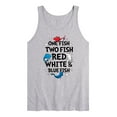 thumbnail image 1 of Dr. Seuss - Red, White and Blue Fish - Men's Jersey Tank Top, 1 of 5
