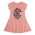 thumbnail image 1 of Dr. Seuss - Red, White and Blue Fish - Toddler And Youth Girls Fit And Flare Dress, 1 of 1