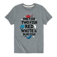 thumbnail image 1 of Dr. Seuss - Red, White and Blue Fish - Toddler And Youth Short Sleeve Graphic T-Shirt, 1 of 6