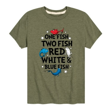 Dr. Seuss - Red, White and Blue Fish - Toddler And Youth Short Sleeve Graphic T-Shirt