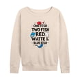 thumbnail image 1 of Dr. Seuss - Red, White and Blue Fish - Women's Lightweight French Terry Long Sleeve Shirt, 1 of 6