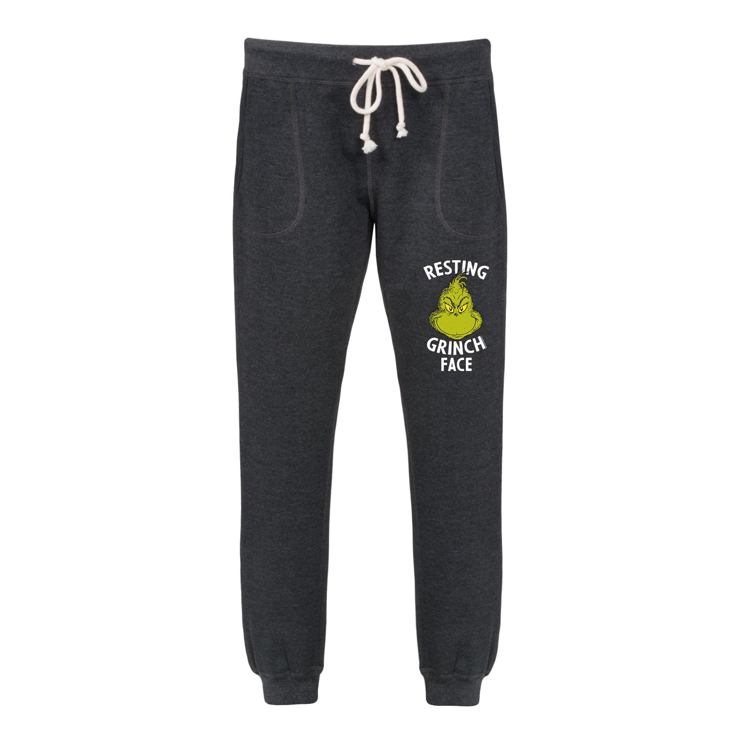 Dr. Seuss Grinch Faces Women s French Terry Jogger Pant