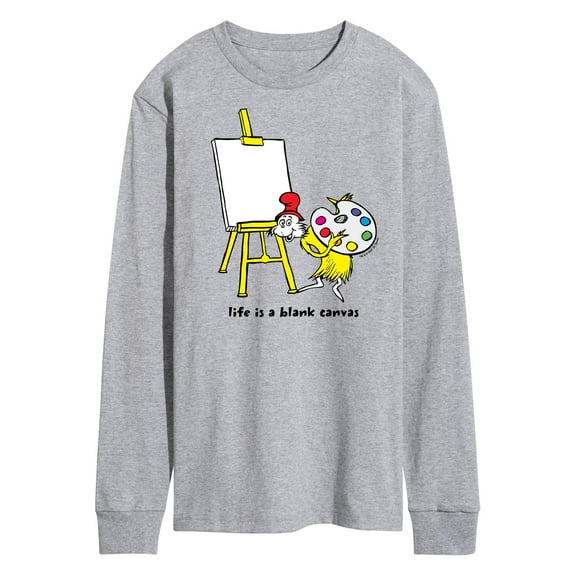 Dr. Seuss - Sam I Am Life Is A Blank Canvas - Men's Long Sleeve T-Shirt