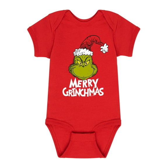 Dr. Seuss - Santa Grinch - Infant Baby One Piece