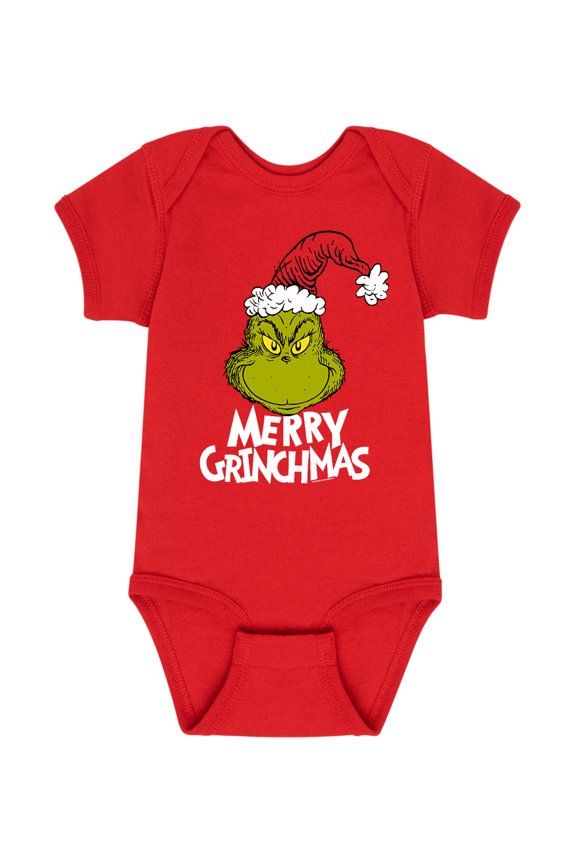 Dr. Seuss - Santa Grinch - Infant Baby One Piece