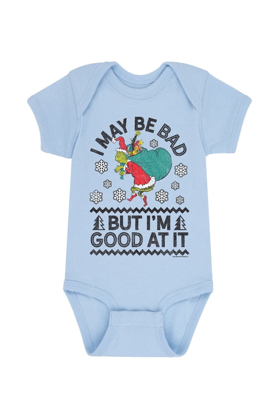 Dr. Seuss - Santa Grinch - Infant Baby One Piece