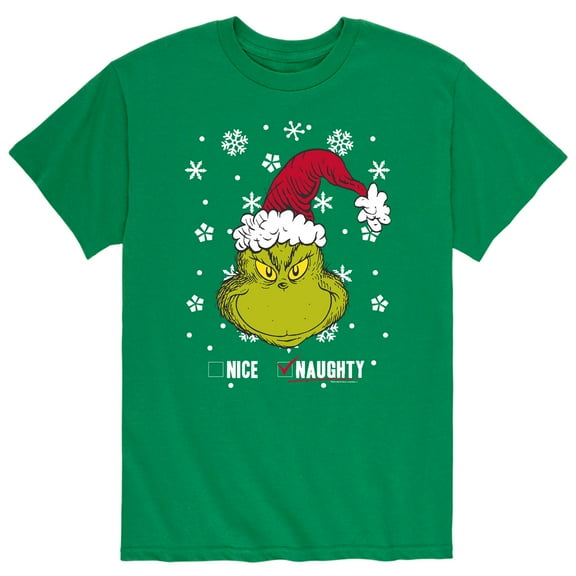 Dr. Seuss - Santa Grinch - Men's Short Sleeve Graphic T-Shirt