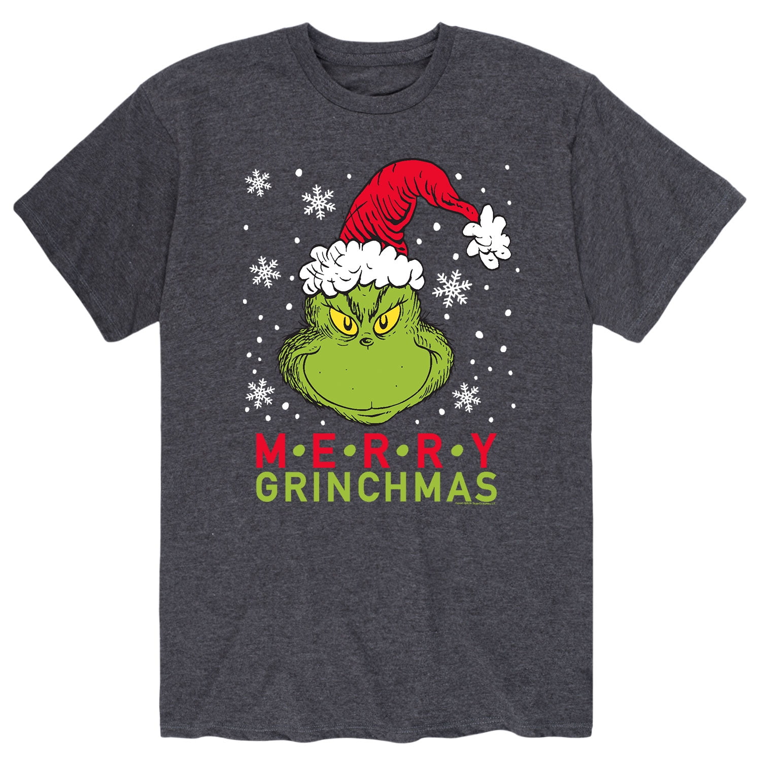 【SATIIIZ】Grinch short sleeve t-shirt Dr-Seuss-Santa-Grinch-Men-s-