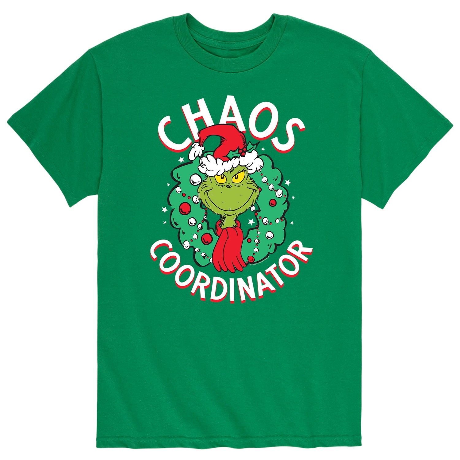 【SATIIIZ】Grinch short sleeve t-shirt Dr. Seuss - Santa Grinch - Men's Short Sleeve Graphic T