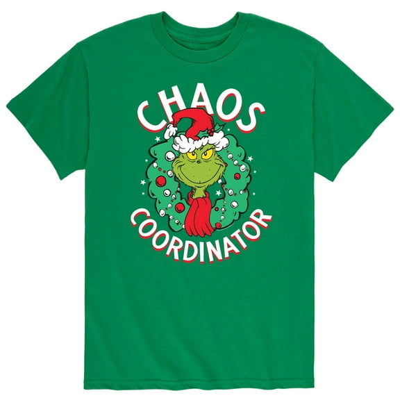 Dr. Seuss - Santa Grinch - Men's Short Sleeve Graphic T-Shirt