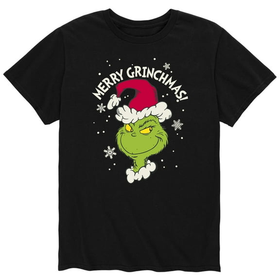 Dr. Seuss - Santa Grinch - Men's Short Sleeve Graphic T-Shirt