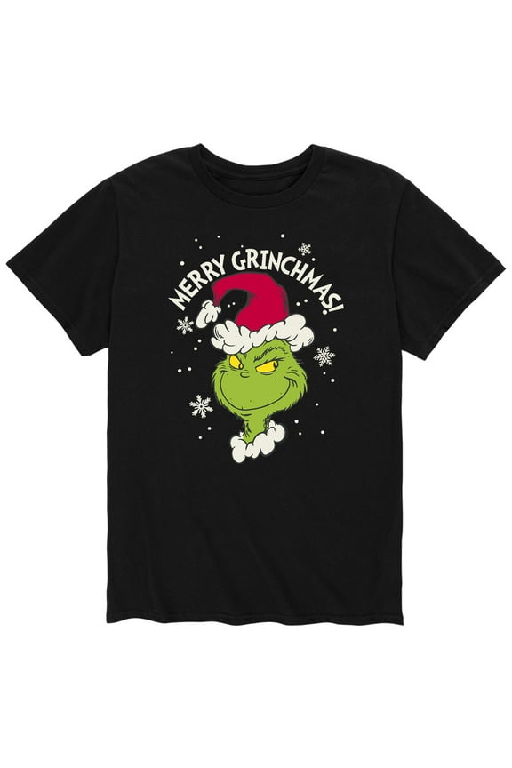 Dr. Seuss - Santa Grinch - Men's Short Sleeve Graphic T-Shirt