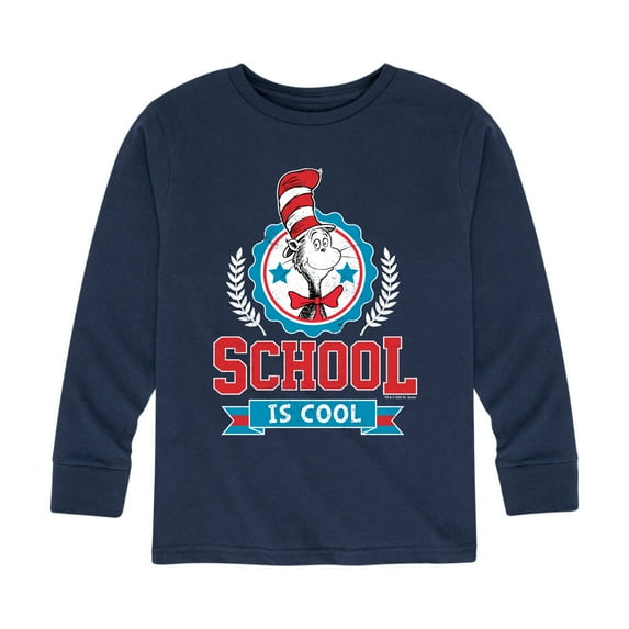 Dr. Seuss - School Is Cool - Toddler And Youth Long Sleeve Graphic T-Shirt