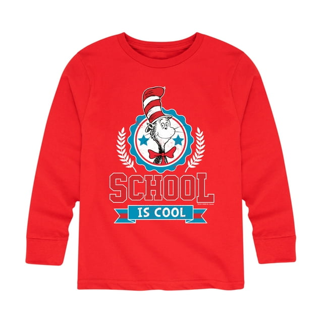 Dr. Seuss - School Is Cool - Toddler And Youth Long Sleeve Graphic T ...