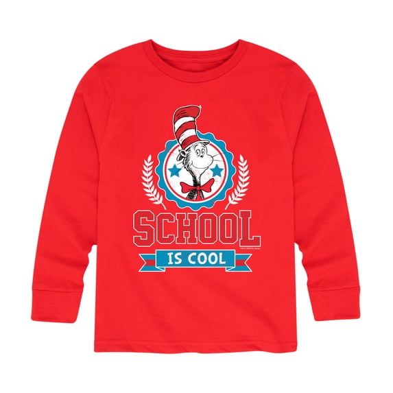Dr. Seuss - Cat in the Hat School Is Cool - Toddler And Youth Long Sleeve Graphic T-Shirt