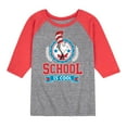 thumbnail image 1 of Dr. Seuss - School Is Cool - Toddler And Youth Raglan Graphic T-Shirt, 1 of 7