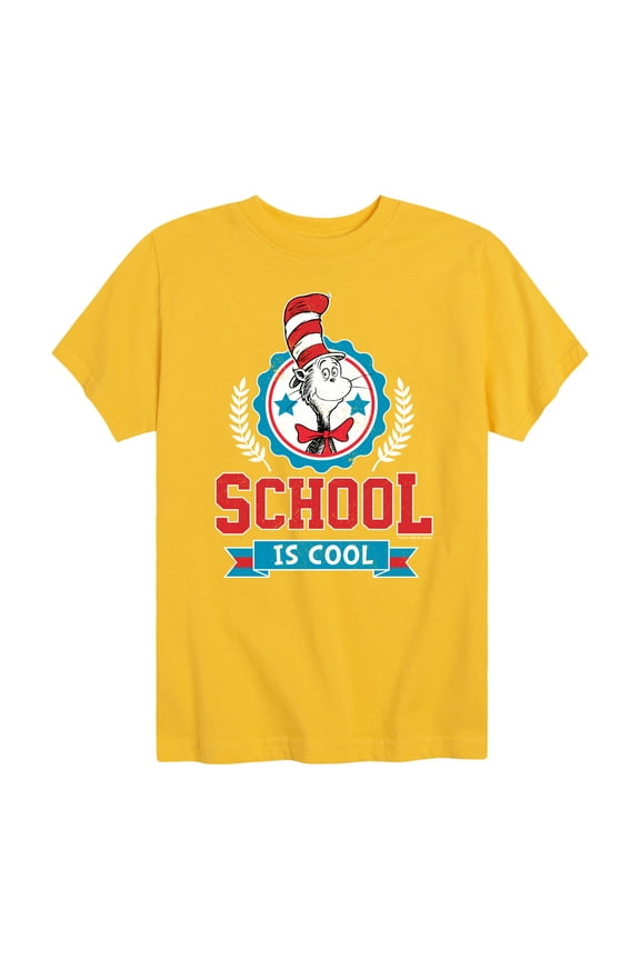 - School Is Cool - Toddler And Youth Short Sleeve Graphic T-Shirt