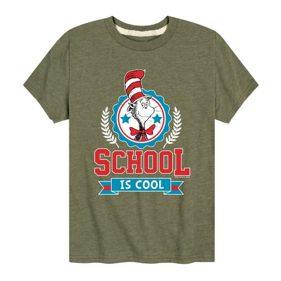 Dr. Seuss - School Is Cool - Toddler And Youth Short Sleeve Graphic T-Shirt