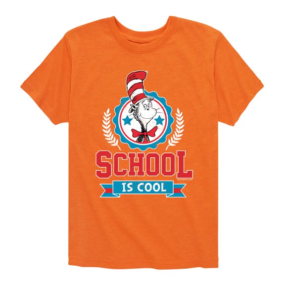 Dr. Seuss - School Is Cool - Toddler And Youth Short Sleeve Graphic T-Shirt