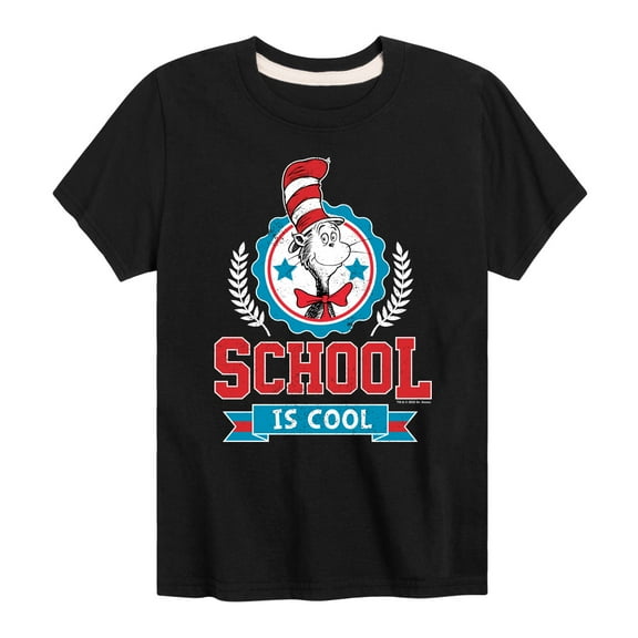 Dr. Seuss - School Is Cool - Toddler And Youth Short Sleeve Graphic T-Shirt