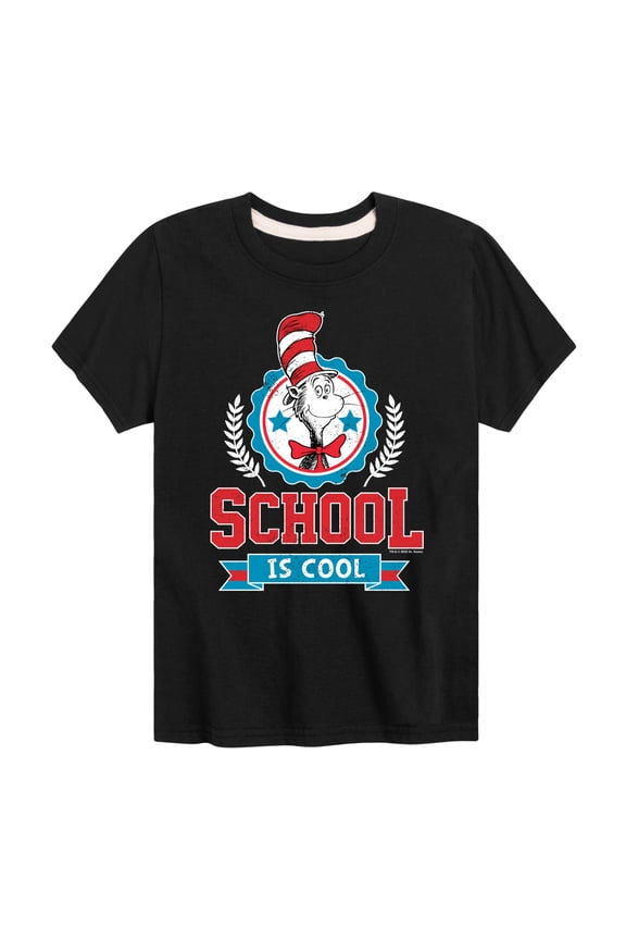 - School Is Cool - Toddler And Youth Short Sleeve Graphic T-Shirt