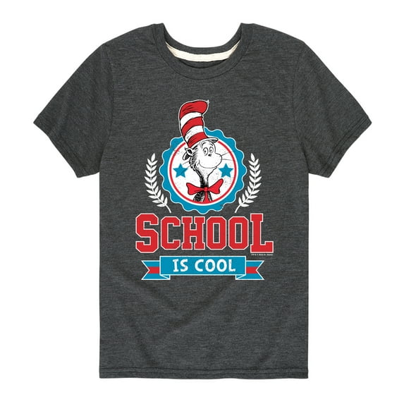 Dr. Seuss - School Is Cool - Toddler And Youth Short Sleeve Graphic T-Shirt