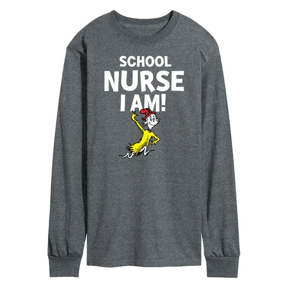 Dr. Seuss - School Nurse I Am Sam I Am - Men's Long Sleeve T-Shirt