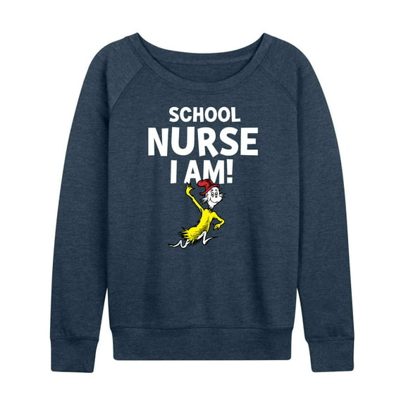 Dr. Seuss - School Nurse I Am Sam I Am - Women's Lightweight French Terry Long Sleeve Shirt