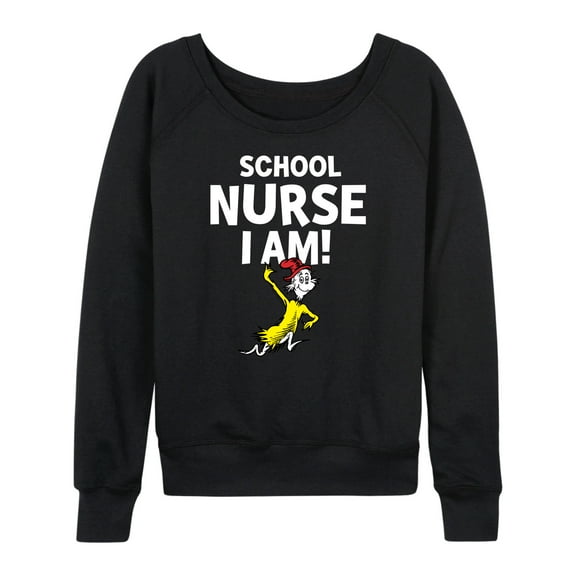 Dr. Seuss - School Nurse I Am Sam I Am - Women's Lightweight French Terry Long Sleeve Shirt