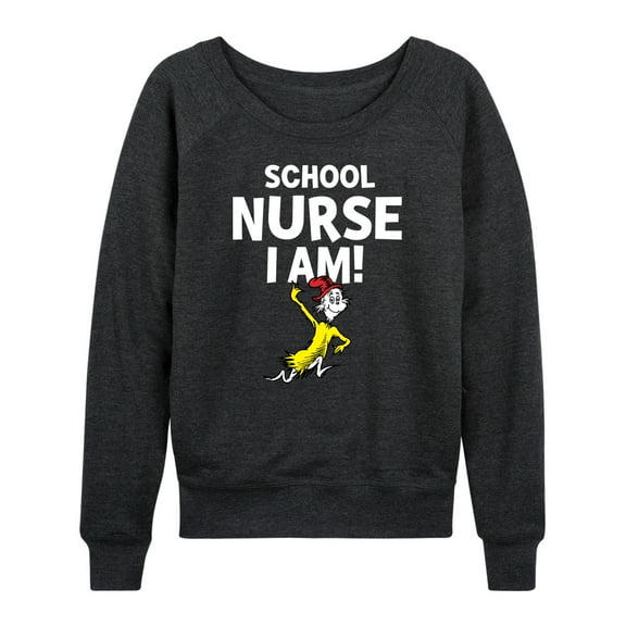 Dr. Seuss - School Nurse I Am Sam I Am - Women's Lightweight French Terry Long Sleeve Shirt