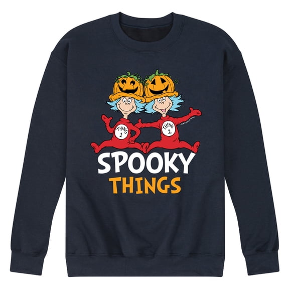 Dr. Seuss - Spooky Things - Men's Crew Neck Fleece Pullover