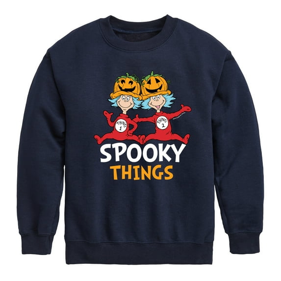 Dr. Seuss - Spooky Things - Toddler And Youth Crewneck Fleece Sweatshirt