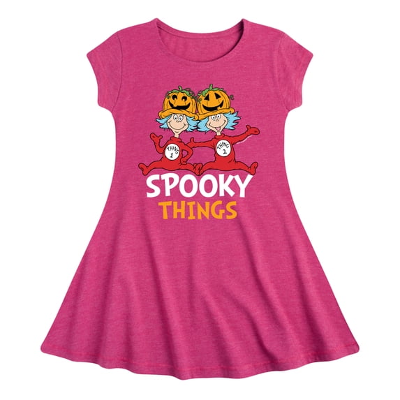 Dr. Seuss - Spooky Things - Toddler And Youth Girls Fit And Flare Dress