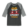 thumbnail image 1 of Dr. Seuss - Spooky Things - Toddler And Youth Raglan Graphic T-Shirt, 1 of 7