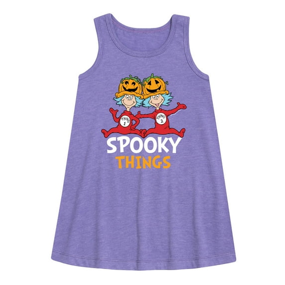 Dr. Seuss - Spooky Things - Toddler and Youth Girls A-line Dress