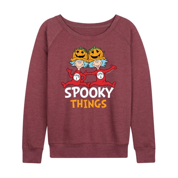Dr. Seuss - Spooky Things - Women's Lightweight French Terry Long Sleeve Shirt