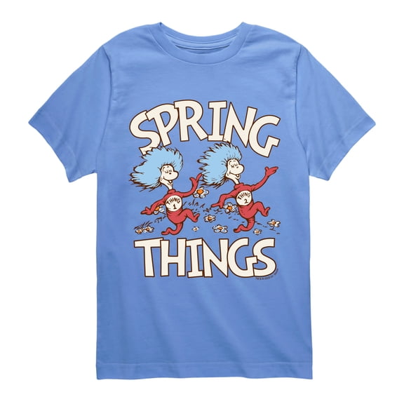 Dr. Seuss - Spring Things - Youth Boys Short Sleeve Graphic T-Shirt
